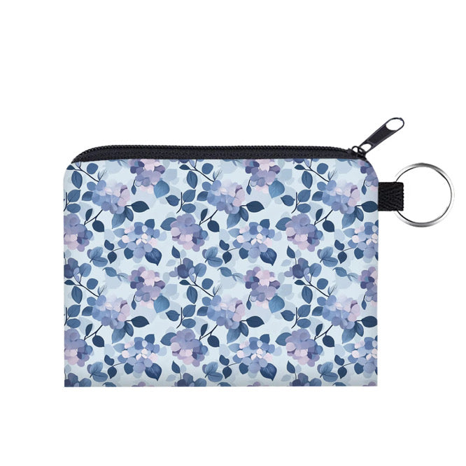 Mini Pouch - Floral Purple Hydrangea