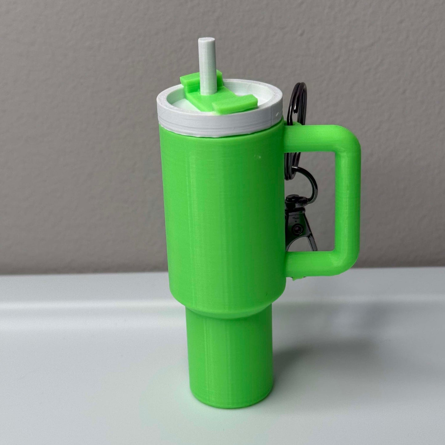 Green Stanley Chapstick Keychain Holder
