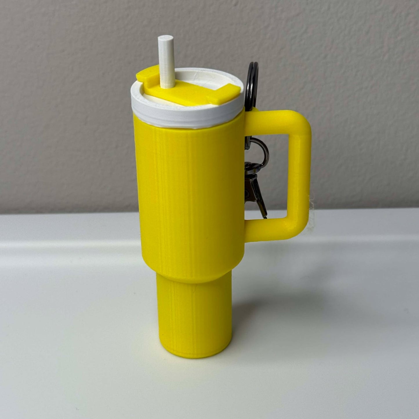 Yellow Stanley Chapstick Keychain Holder