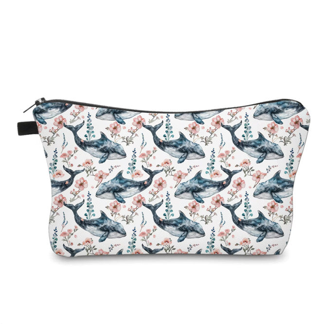 Pouch - Floral Whale