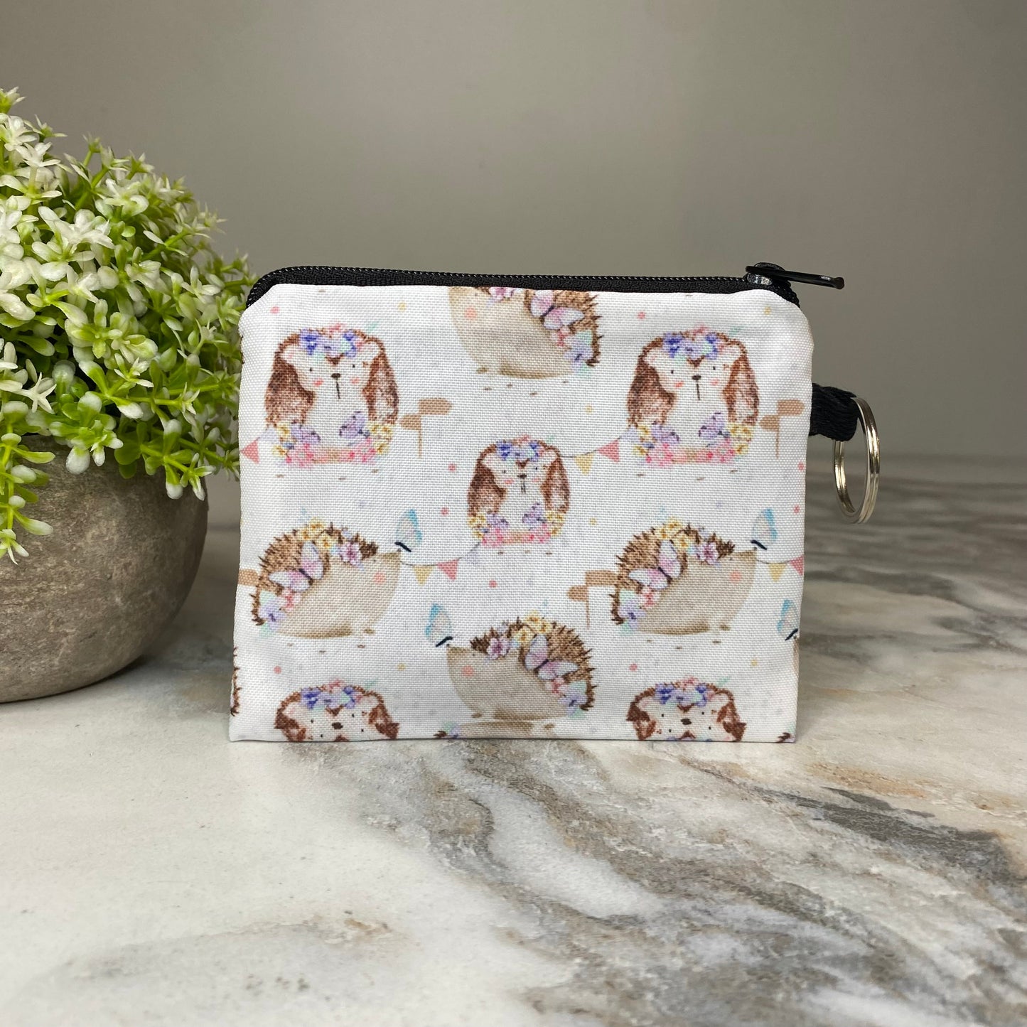 Mini Pouch - Floral Hedgehog