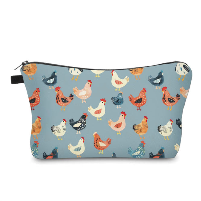 Pouch - Chicken on Blue