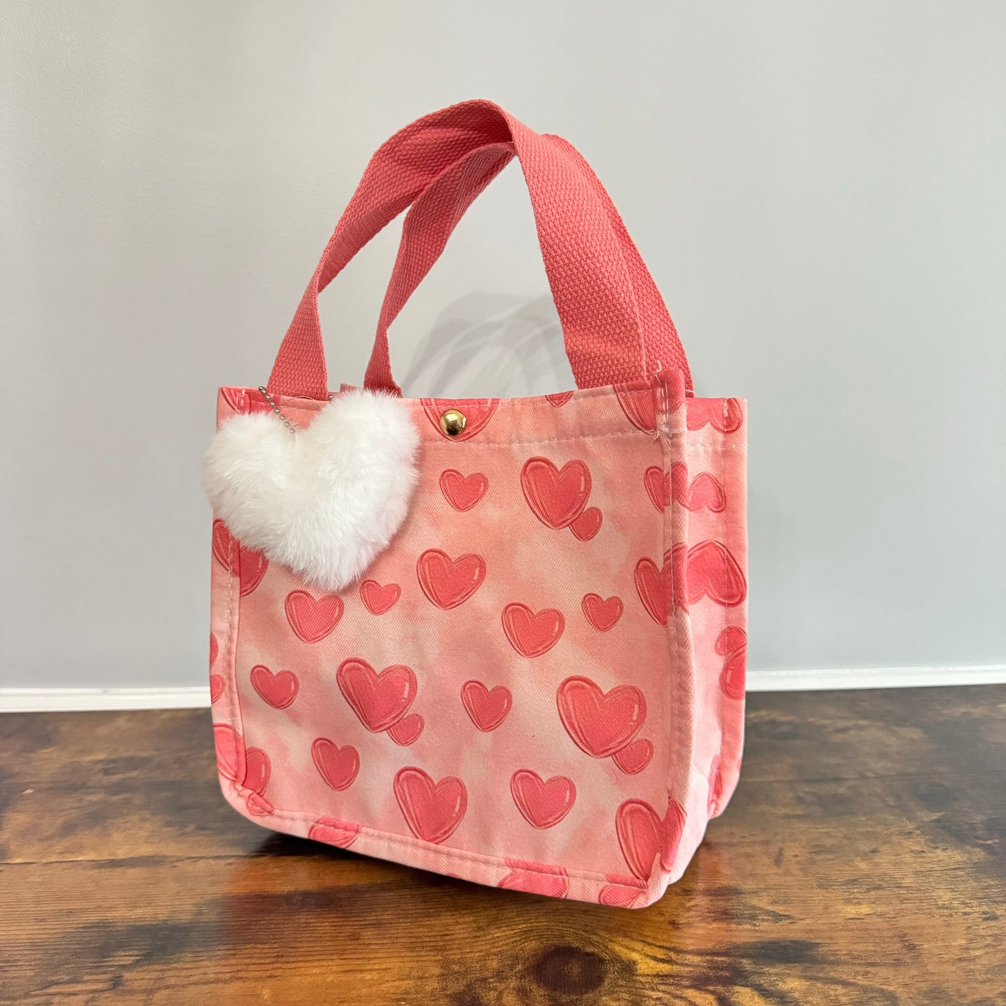 Tote Bag - Heart Light Pink