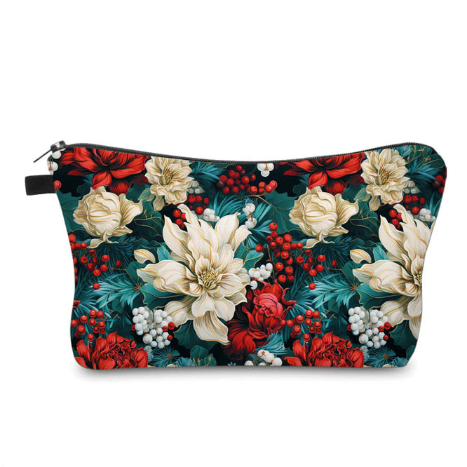 Pouch - Christmas Bold Emerald Floral