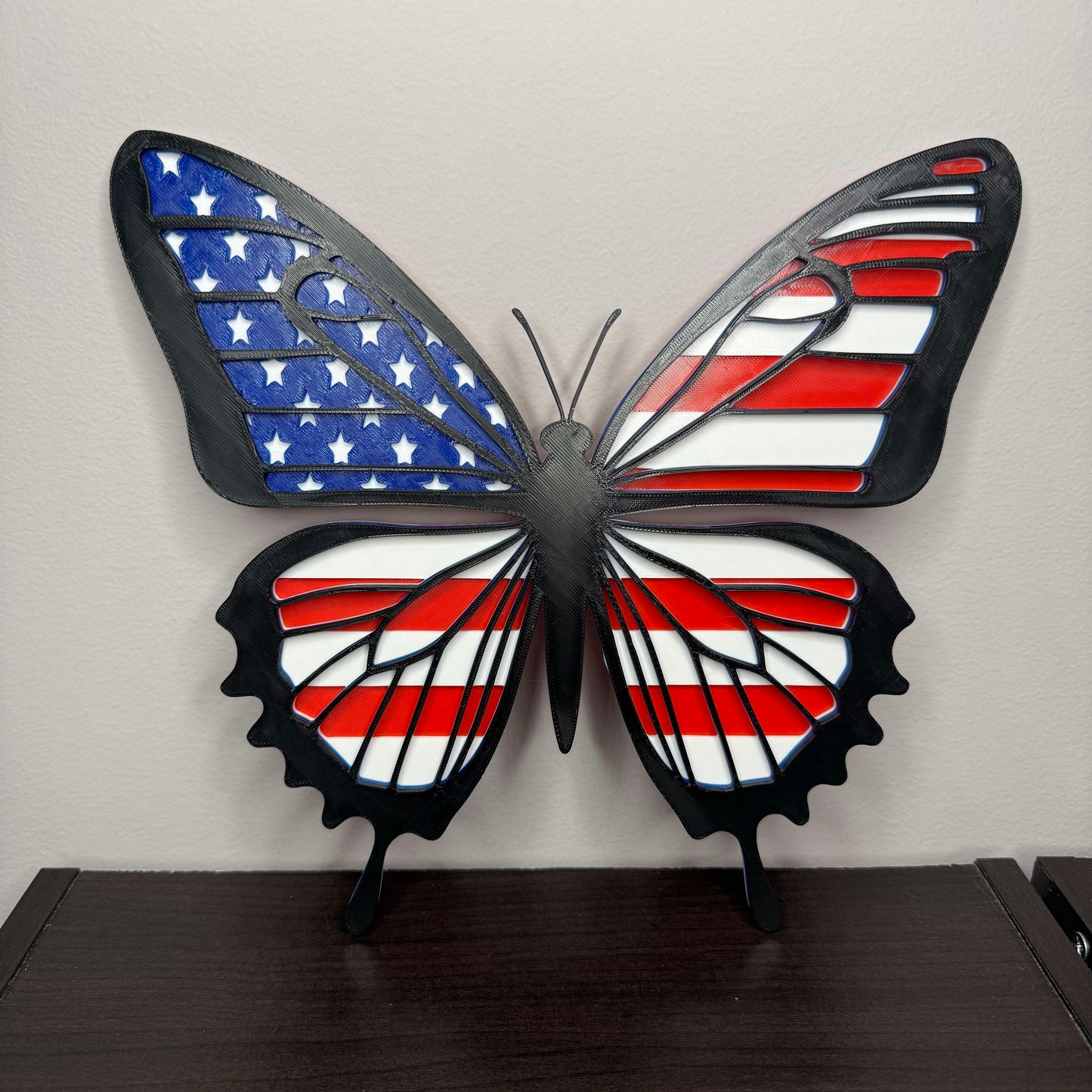 Red, White, & Blue Butterfly
