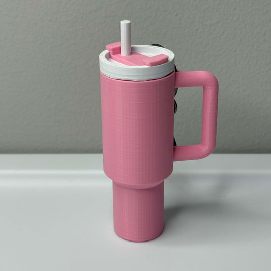 Pink Stanley Chapstick Keychain Holder