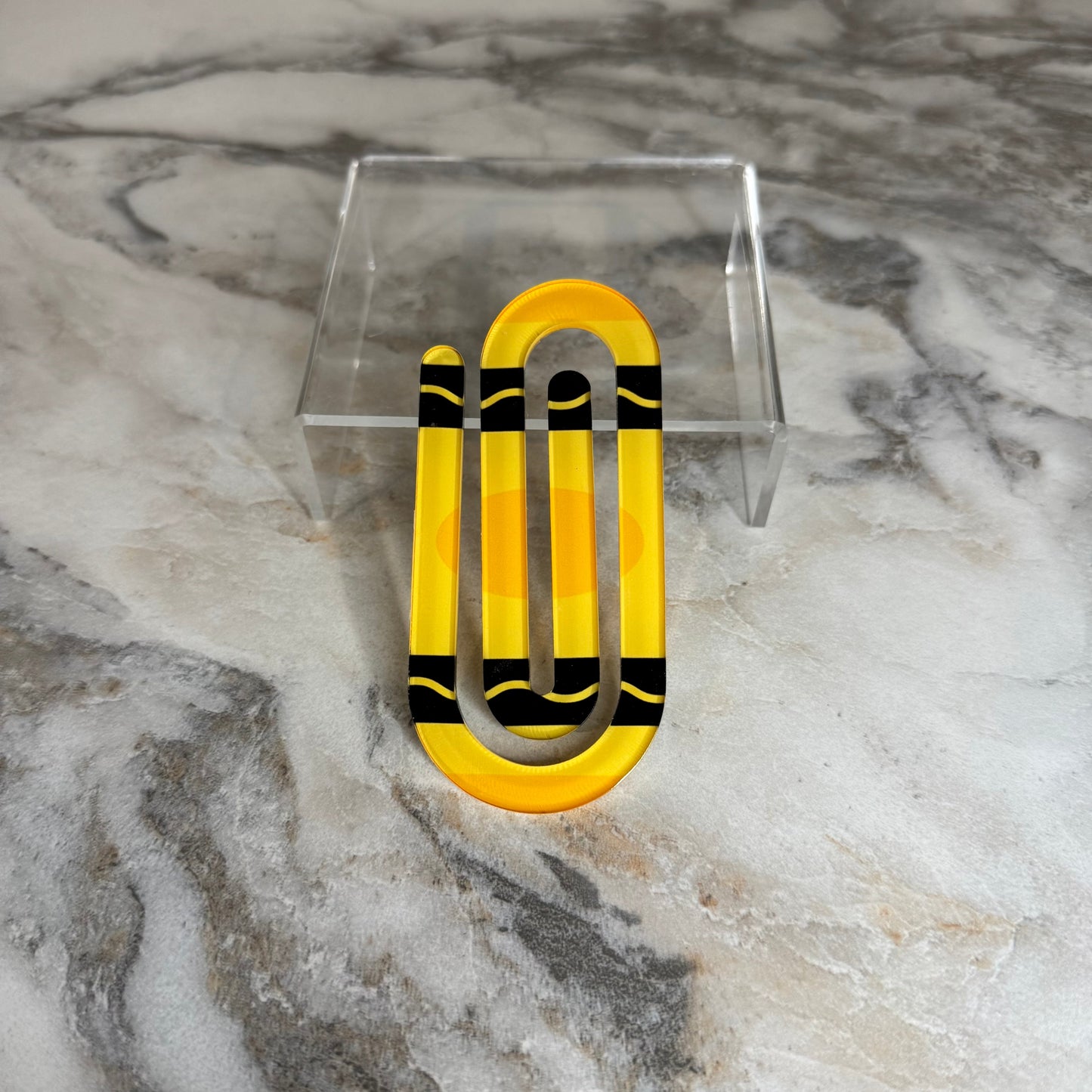 Jumbo Paperclip - Yellow Crayon