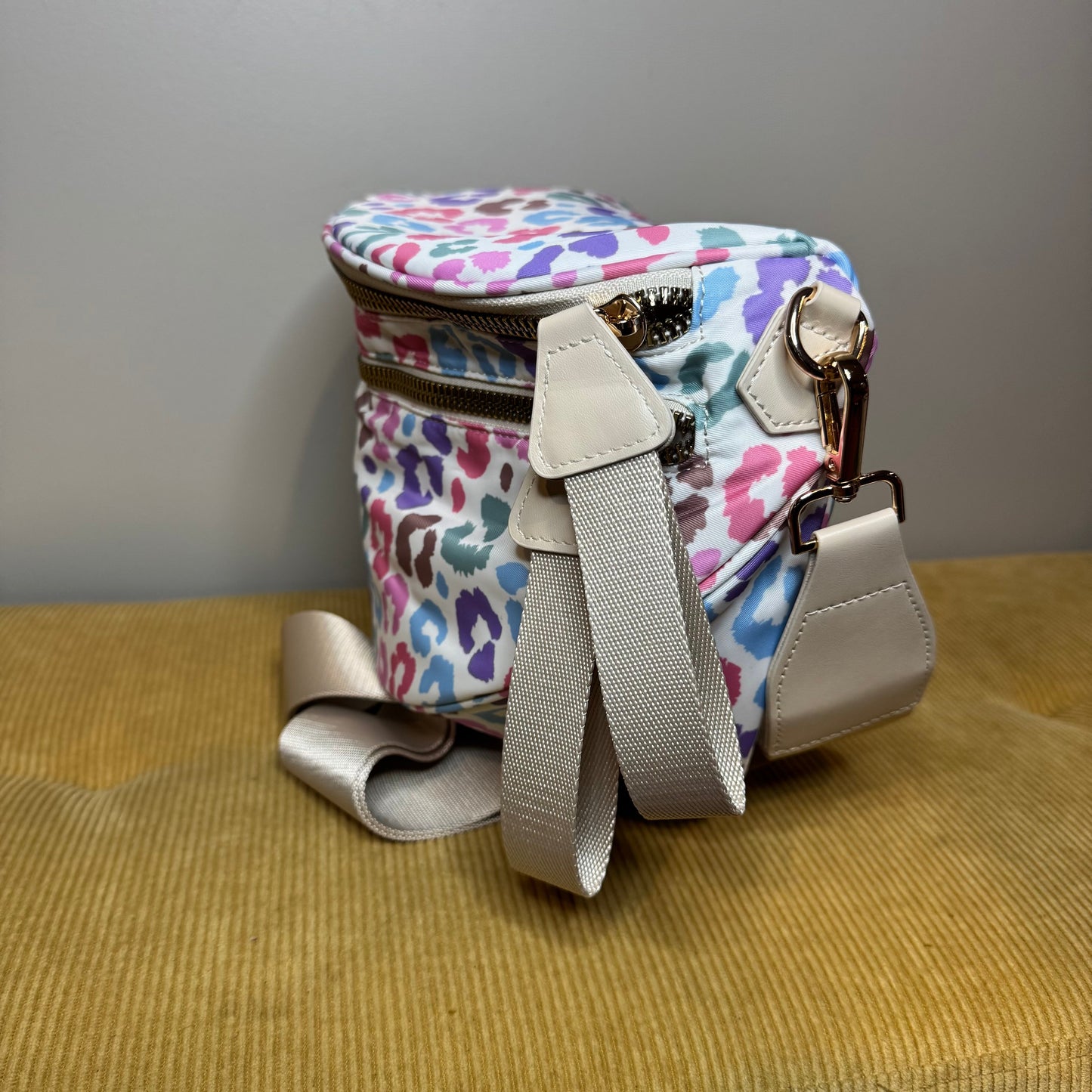 The Roni Nylon Crossbody - Animal Print Multicolor