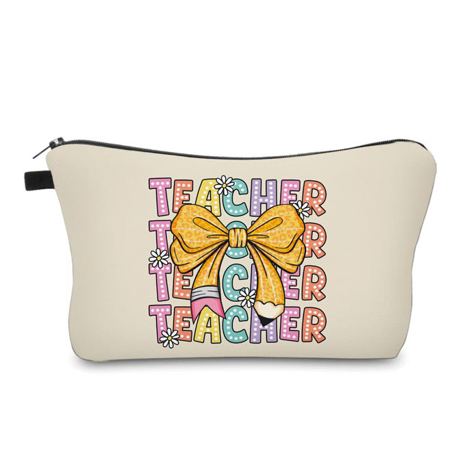 Pouch - Teach Teacher Pencil Bow