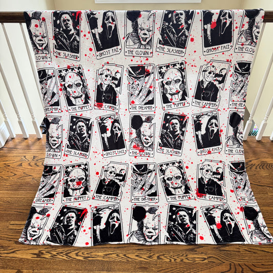 Blanket - Halloween - Blood Splatter Tarot Card