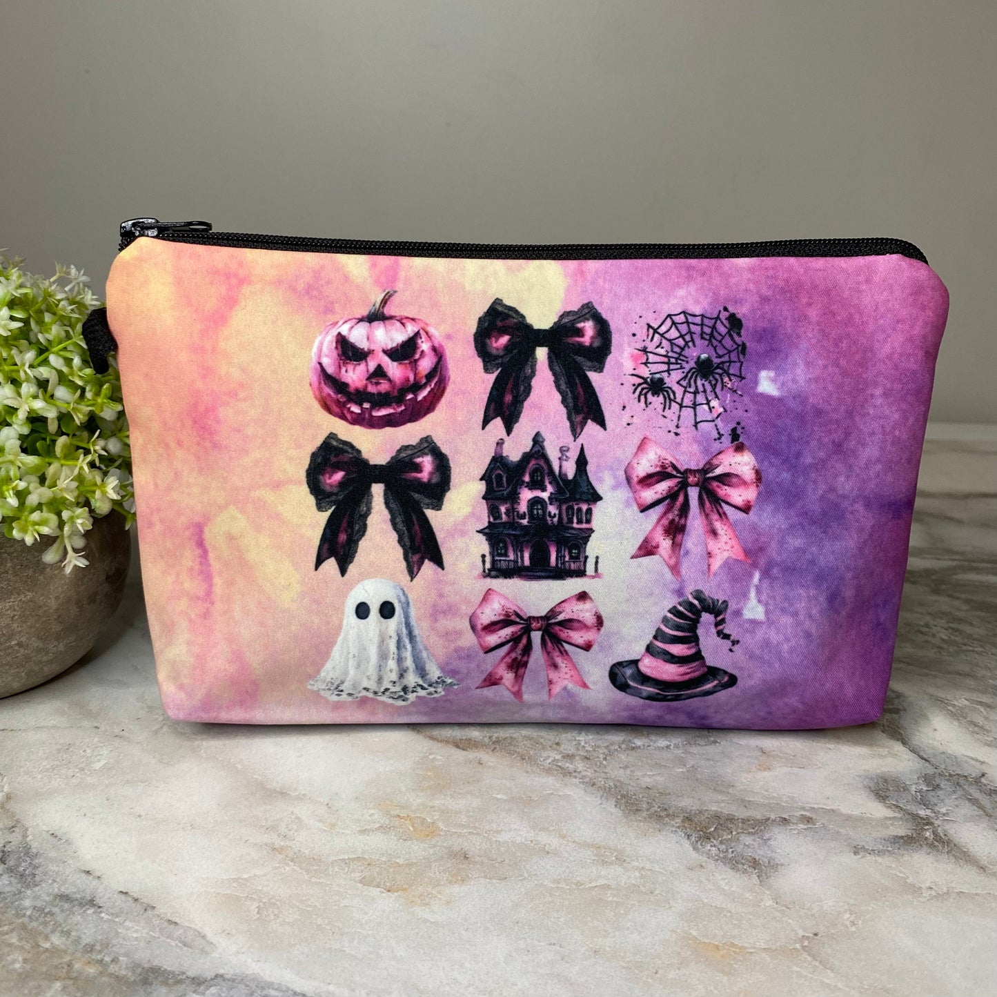 Pouch - Halloween Fall - Halloween Things Purple Black