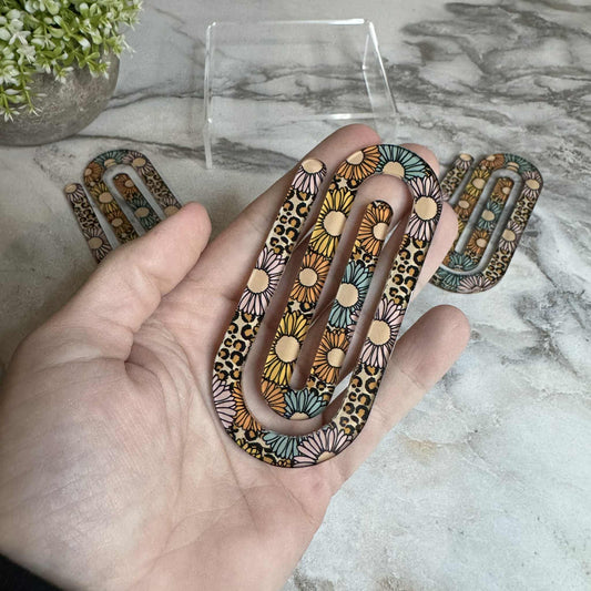 Jumbo Paperclip - Floral Animal